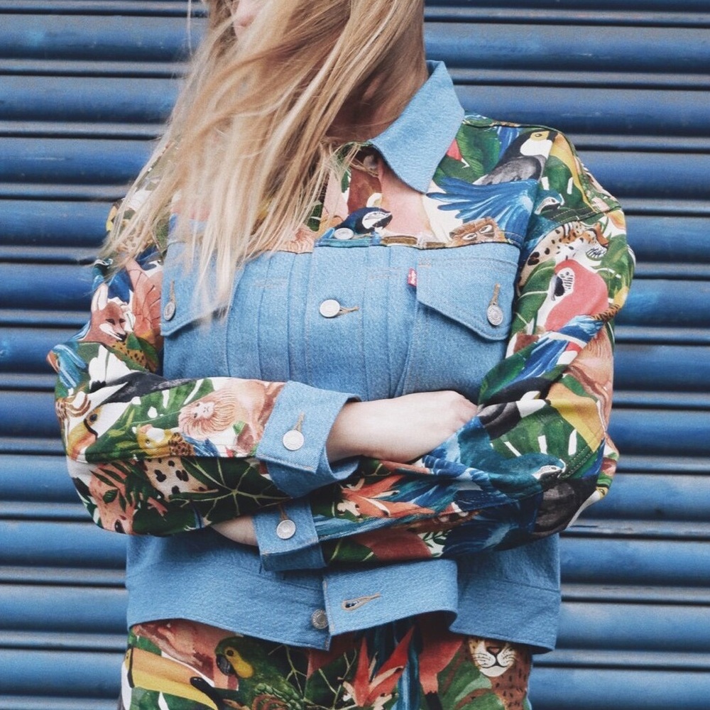 Levi's x FARM Heritage Trucker Jacket Canopy Collage